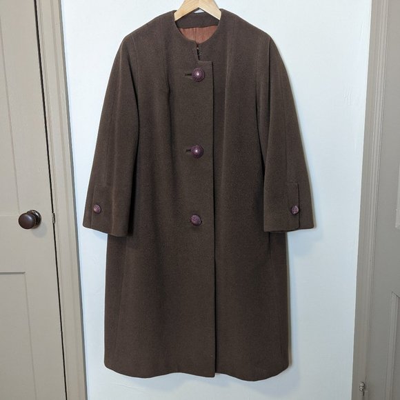 Vintage Brown Pea Coat - Picture 2 of 13